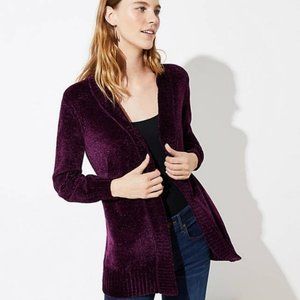 Ann Taylor LOFT Chenille Open Cardigan